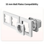 Wall Outlet H2 EU White