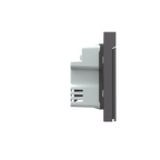 Smart Wall Switch H1M（With Neutral, Triple Rocker）-Grey