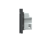 Smart Wall Switch H1M（With Neutral, Double Rocker）-Grey