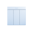 Smart Wall Switch H1M（With Neutral, Triple Rocker）-Blue
