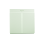 Smart Wall Switch H1M（With Neutral, Double Rocker）-Green