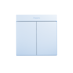 Smart Wall Switch H1M（With Neutral, Double Rocker）-Blue
