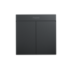 Smart Wall Switch H1M（With Neutral, Double Rocker）-Grey